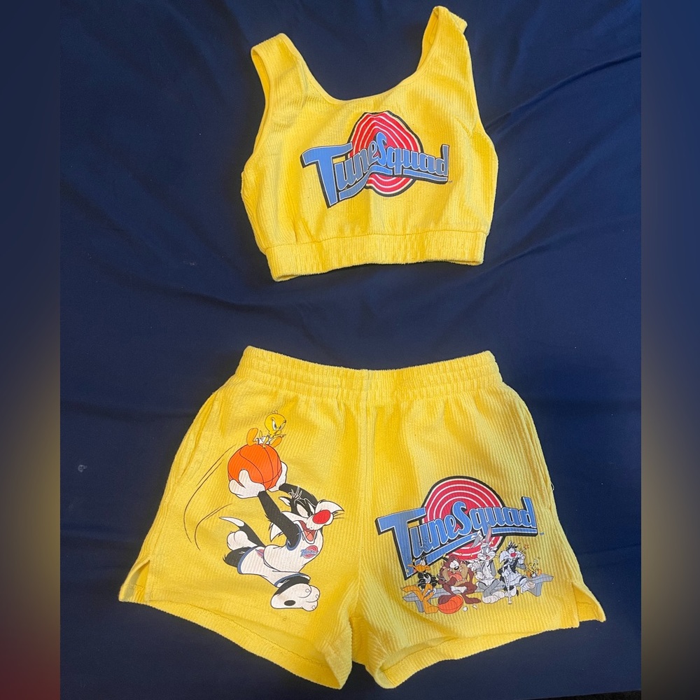 Limited Edition Tune Squad cropped 2 piece set